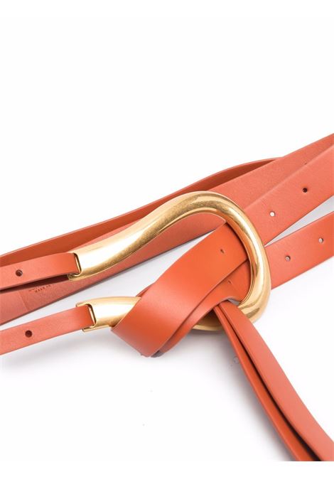 Maple orange calf leather double-strap belt  BOTTEGA VENETA | 577040-VMAU17654